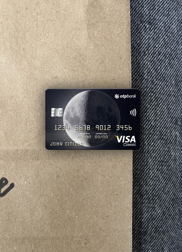 Download Ukraine OTP bank Ukraine visa classic card photolook front Photoshop template